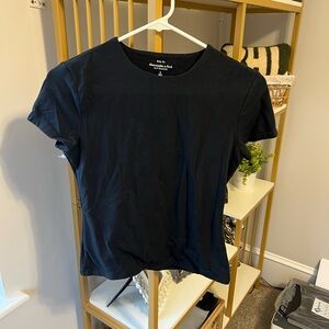Abercrombie & Fitch Black Short Sleeve Crew Tee